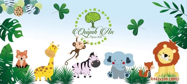 thiết kế thi công tranh dám tường 3D cho trung tâm luyện chữ đẹp Quỳnh An