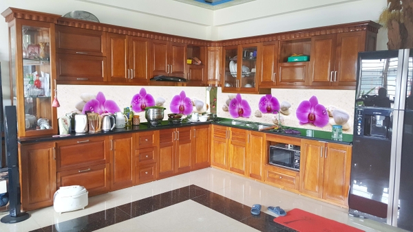 Tranh dán tường phòng bếp tại Lào Cai