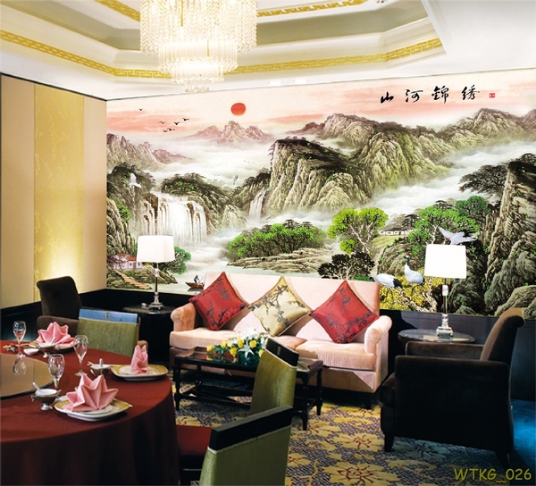 TRANH TƯỜNG PHONG THỦY LÀO CAI SANG TRỌNG - NHÀ ĐẸP MINH TÂM