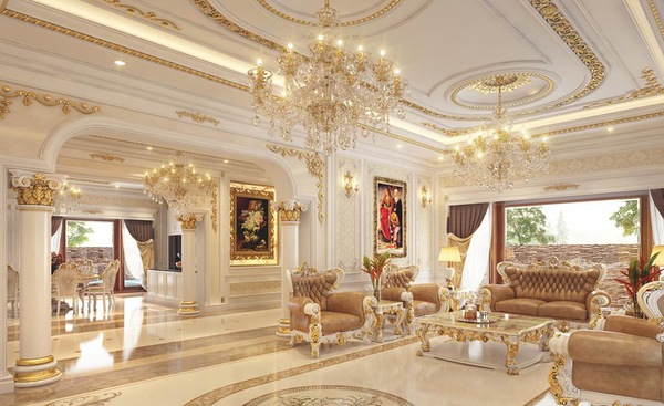 Phào chỉ vật liệu trang trí trong nội thất Tân cổ điển tại Lào Cai Sapa: 