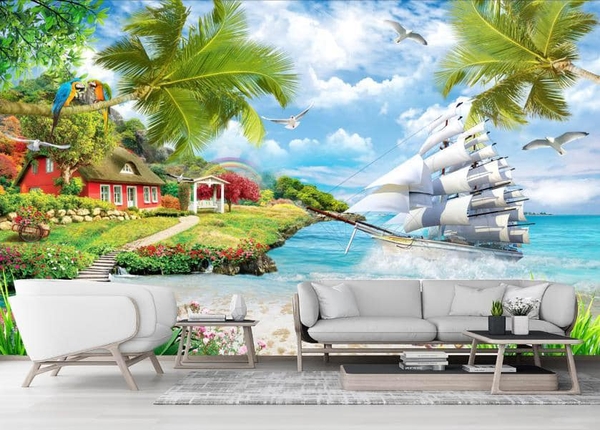 Tranh dán tường 3d tại Lào Cai