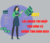 Các khoản thu nhập tính đóng và không tính đóng BHXH năm 2021