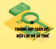 10 trường hợp chấm dứt hiệu lực mã số thuế theo Luật quản lý thuế 2019