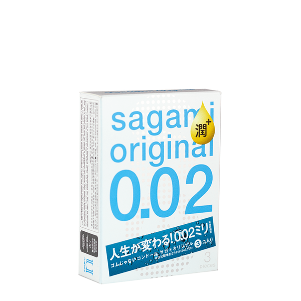 Bao cao su Sagami Original 002 Extra (Hộp 3) - Tăng 30% Gel - Siêu mỏng 0.02mm