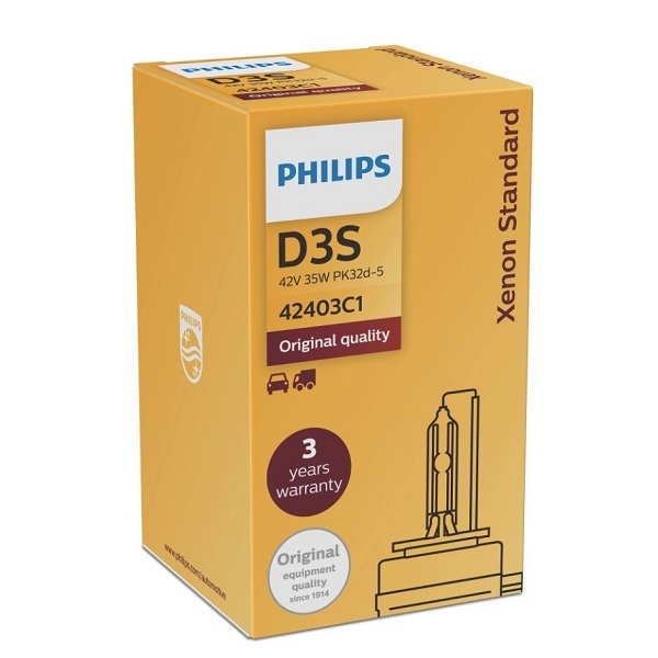 Đèn Xenon Philips tiêu chuẩn D1S D2S D3S D4S