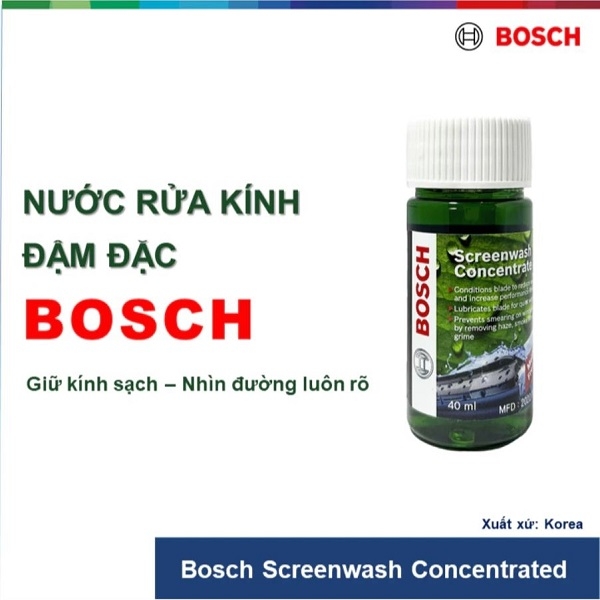Nước rửa kính BOSCH cao cấp chai 40ml