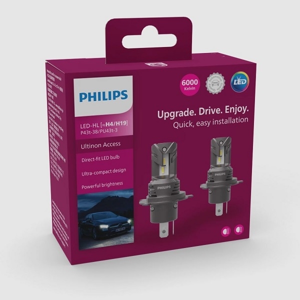 Đèn pha LED Philips Ultinon U2500 (Gen 4) màu 6000K