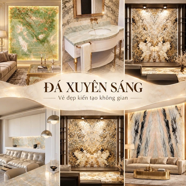 TOP Những Mẫu Đá Xuyên Sáng Sang Trọng Cho Không Gian Luxury
