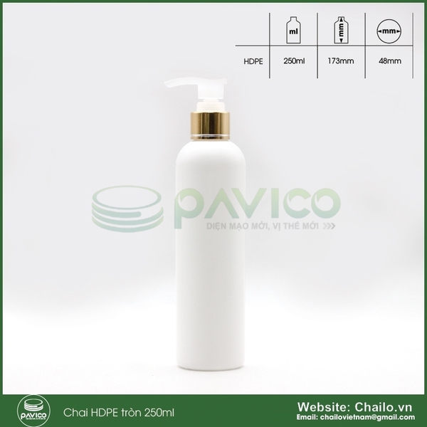 chai-nhua-hdpe-tron-250ml-nap-bom-kem-mo-vit