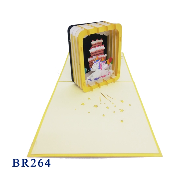 Happy Birthday Box Cake Pop Up Card