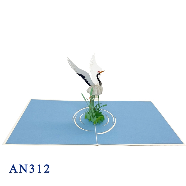 Crane Pop Up Card