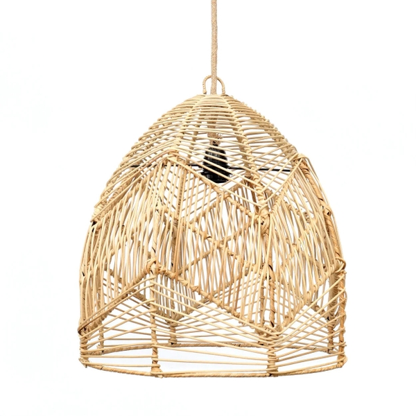 Luxurious Rattan lampshade design interlocking frames