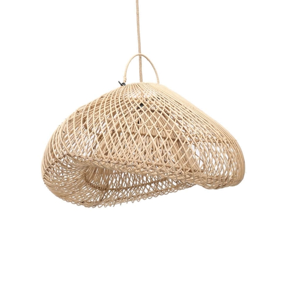 Luxurious Rattan lampshade design interlocking frames