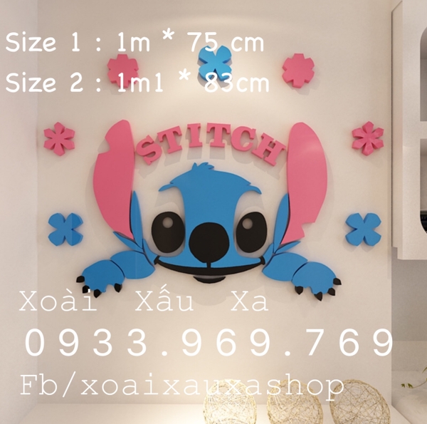 DECAL MICA ( DORAEMON - STITCH )