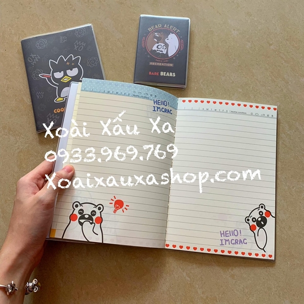 NOTE SINH VIÊN GẤU KUMAMON