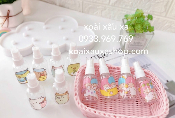 BÌNH XỊT CHIẾT XUẤT MINI BỎ TÚI HOẠT HÌNH