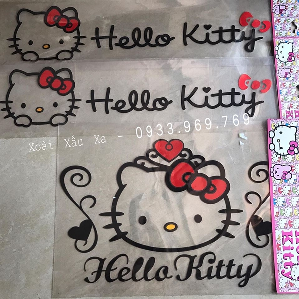 DECAL CHỮ KITTY