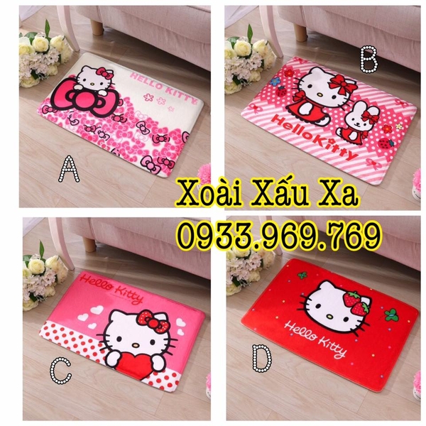 THẢM BÔNG HELLO KITTY