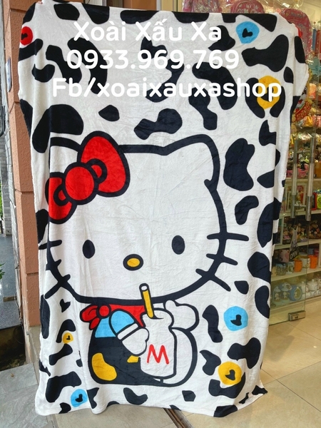 MỀN BÔNG HELLO KITTY 2m*1m60cm