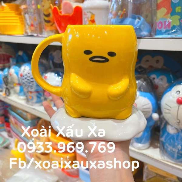 Ly sứ 3D Gudetama trứng lười