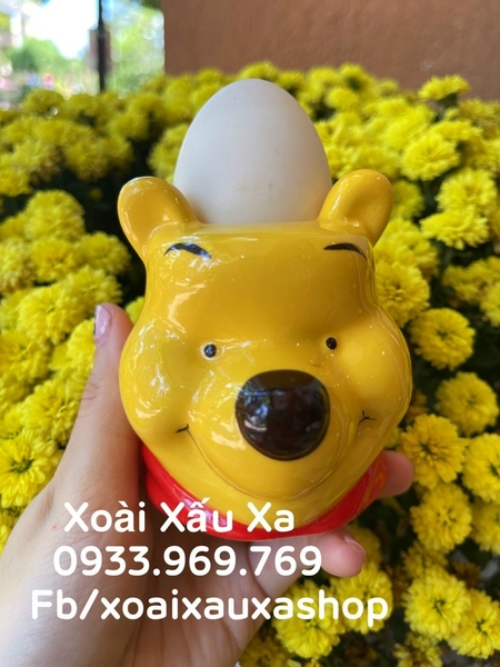 CHUM SỨ 3D GẤU POOH (1 cái)