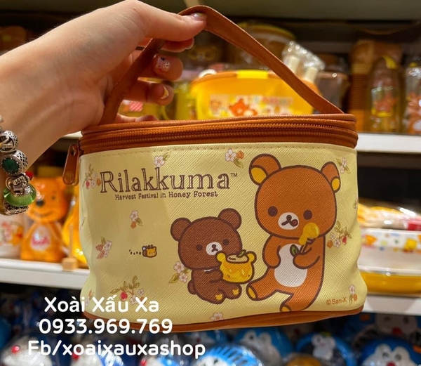 TÚI ĐỰNG MAKE UP NAIL CÁ NHÂN ( 15 * 15 cm ) RILAKKUMA