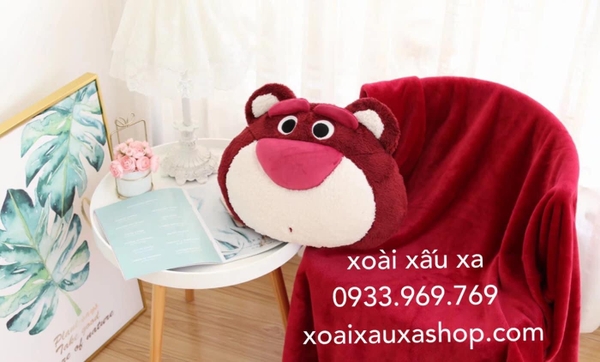 BỘ GỐI MỀN GẤU BÔNG 2trong1 LOTSO DISNEY