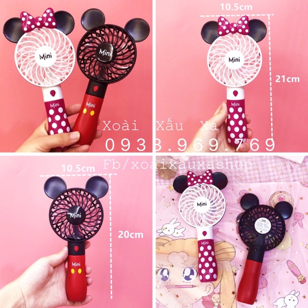 QUẠT SẠC CẦM TAY MICKEY