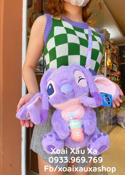 TÚI XÁCH CON THÚ BÔNG STITCH kèm dây đeo