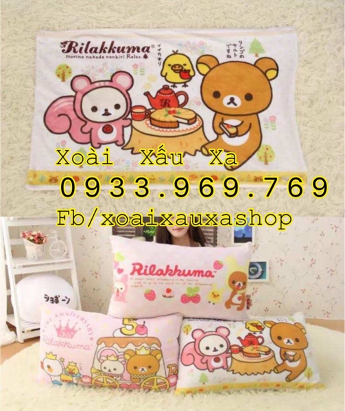 ÁO BAO GỐI RILAKKUMA