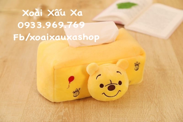 HỘP BỌC KHĂN GIẤY GẤU BÔNG WINNIE THE POOH