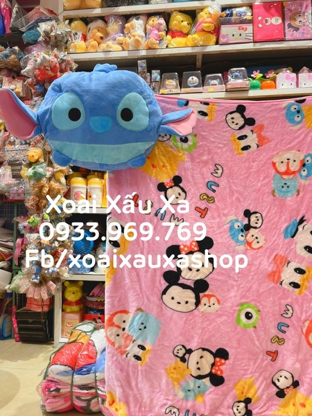 BỘ GỐI MỀN GẤU BÔNG STITCH TSUM TSUM