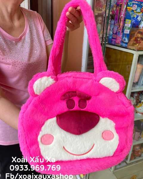 Túi đeo vai gấu dâu Lotso