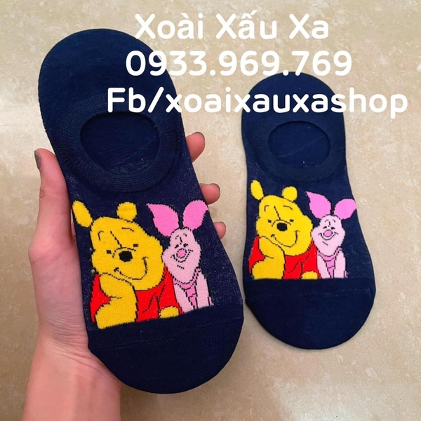 VỚ CHÂN HOẠT HÌNH GẤU POOH