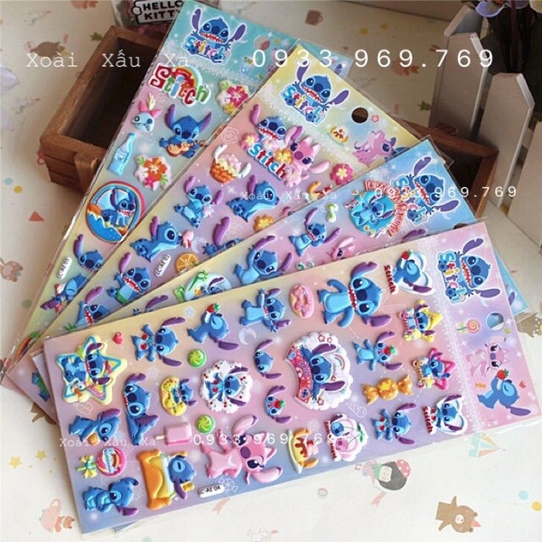 STICKER 3D HÌNH STITCH