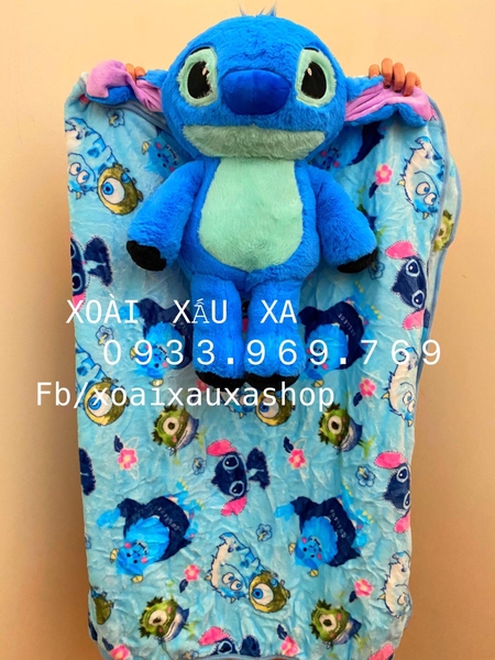 MỀN GỐI 2 TRONG 1 GẤU BÔNG STITCH DISNEY