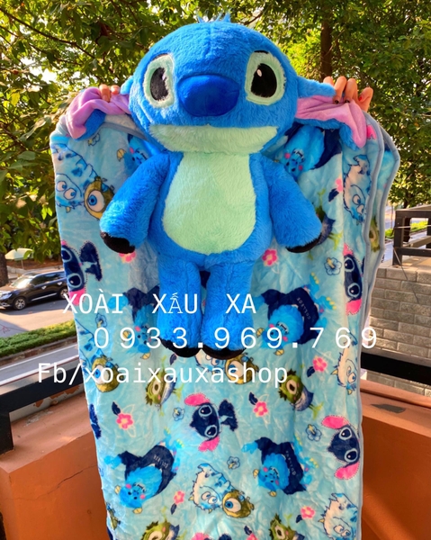 MỀN GỐI 2 TRONG 1 GẤU BÔNG STITCH DISNEY