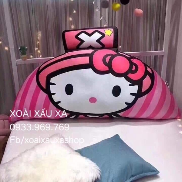 GỐI TỰA ĐẦU GIƯỜNG HELLO KITTY