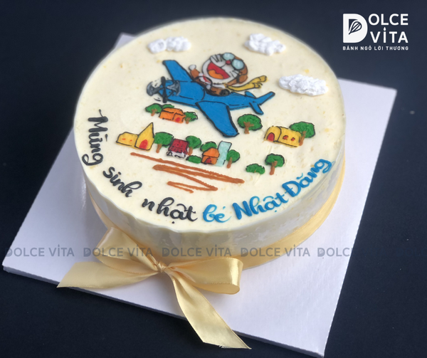 [432] (80) Bánh em vẽ Doremon/ Doraemon lái máy bay