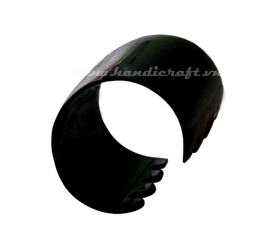 Black horn cuff bracelet