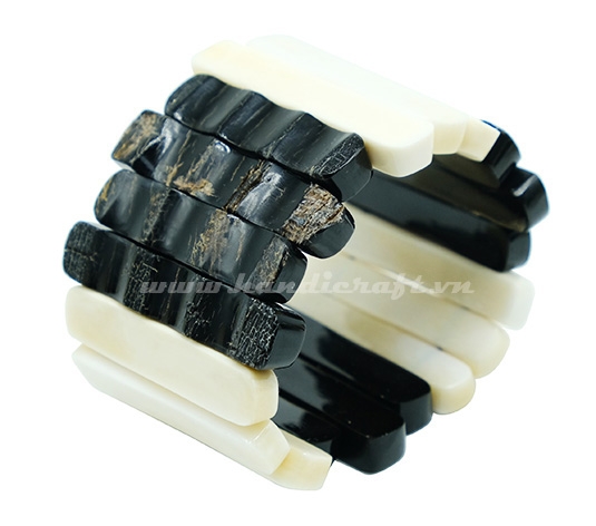 B&W horn bangle bracelet