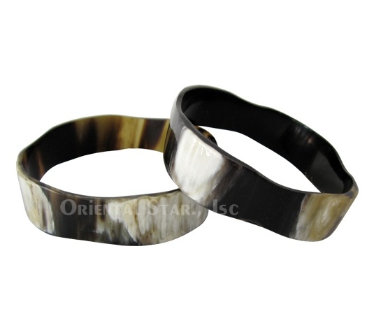 Natural horn bangle bracelet