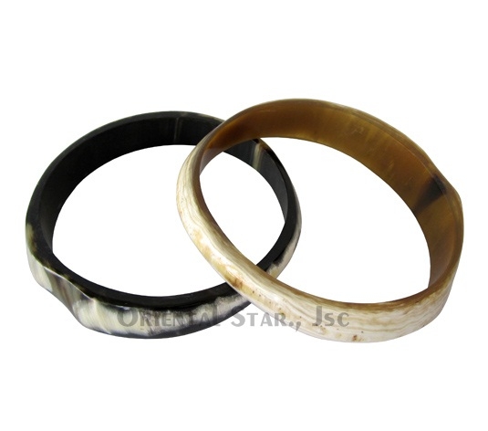 Natural horn bangle bracelet