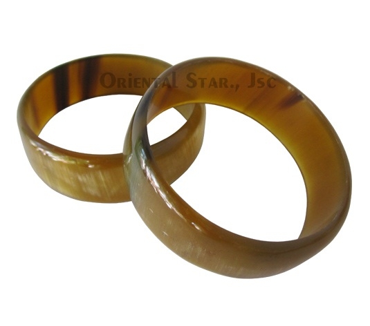 Natural horn bangle bracelet