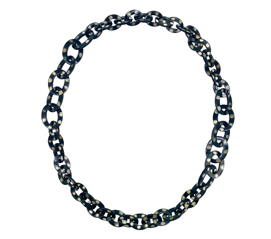 Horn necklace turtle finished