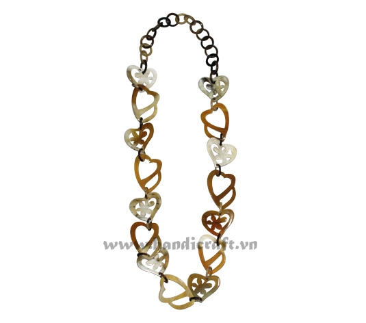 Double heart shape necklace