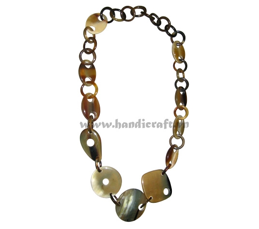 Natural horn necklace