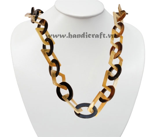 Natural horn chain necklace