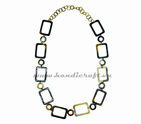 Natural horn chain necklace