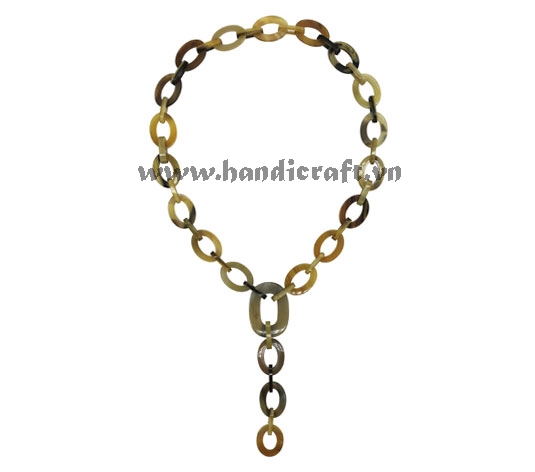 Natural horn necklace